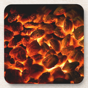 Red Hot Burning Coals Coaster