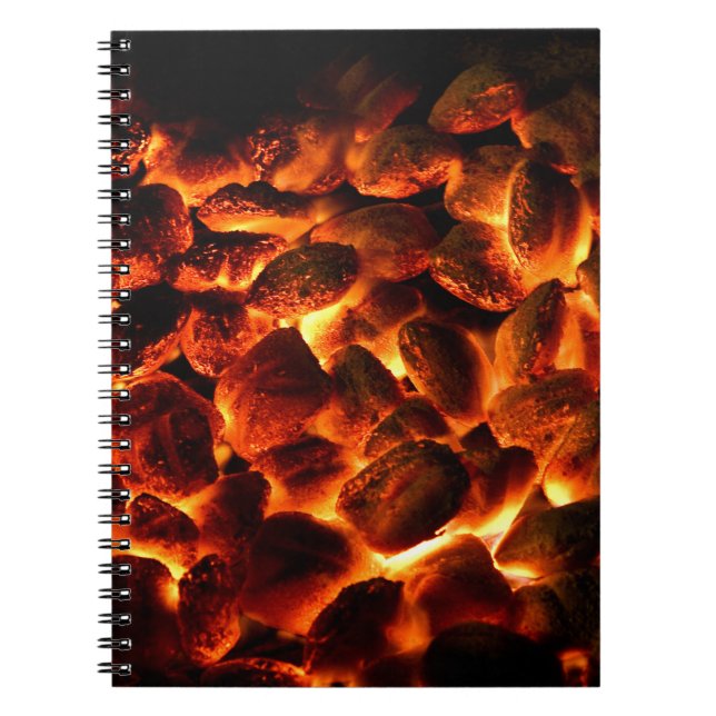 Red Hot Burning Coals Notebook (Front)