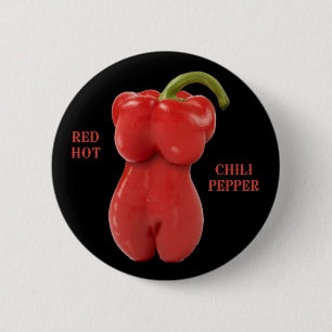 Red Hot Chilli Pepper 6 Cm Round Badge
