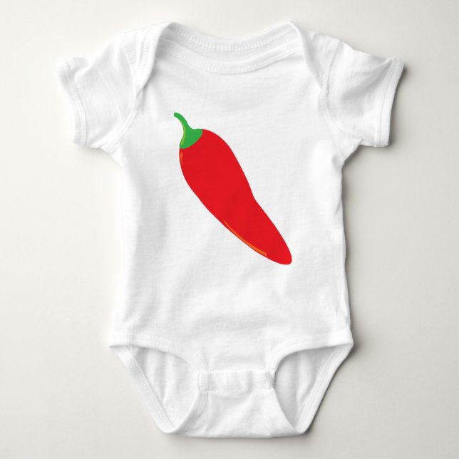 Red Hot Chilli Pepper Baby Bodysuit (Front)