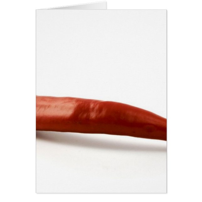 Red Hot Chilli Pepper On White Background (Front)