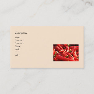 Red Hot Chilli Peppers Business Card