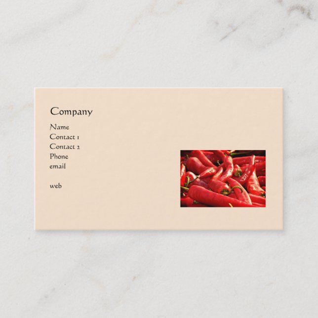 Red Hot Chilli Peppers Business Card (Front)