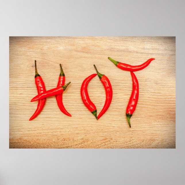 Red Hot Chilli Peppers Letters Word Poster (Front)