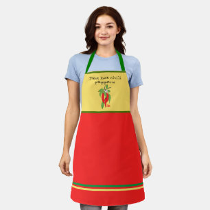 Red Hot Chilli Peppers Mustard All-Over Print Apro Apron