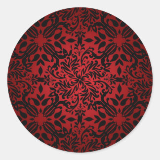 Red hot classic round sticker