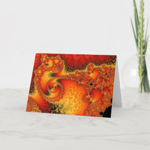 Red Hot Firepit Greetings Card