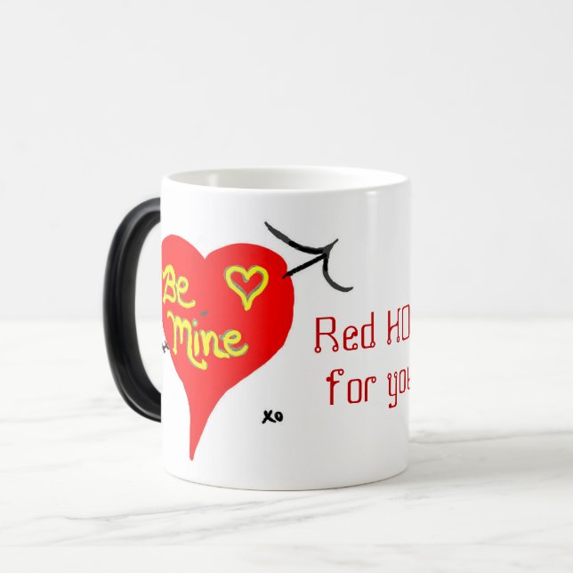 Red HOT for You Valentine's Day Magic Mug (Front Left)