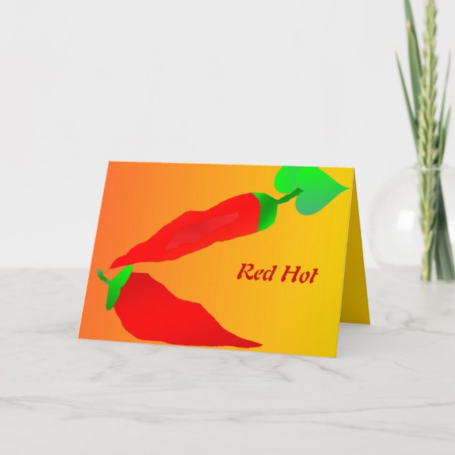 Red Hot Greeting Card (Front)