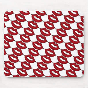 Red Hot Lips Commuter Mouse Pad