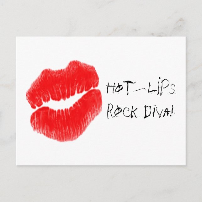 Red Hot Lips I Postcard (Front)