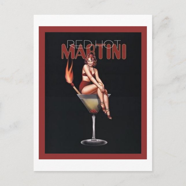 Red Hot Martini Postcard (Front)