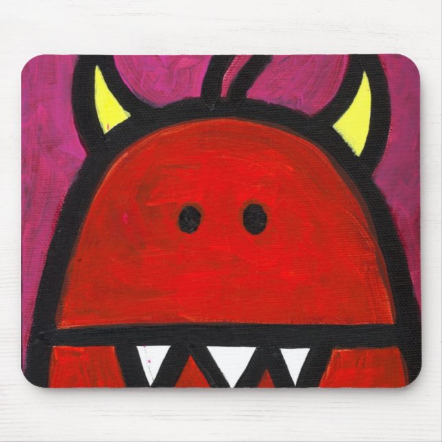 Red Hot Monster Mouse Pad (Front)