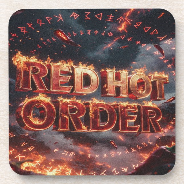 Red Hot Order Coaster (Front)