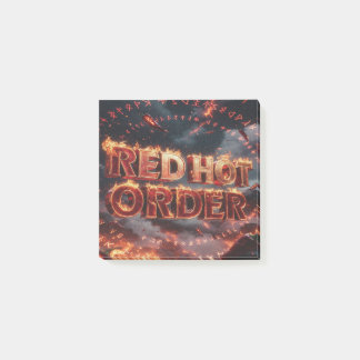 Red Hot Order Post-it Notes