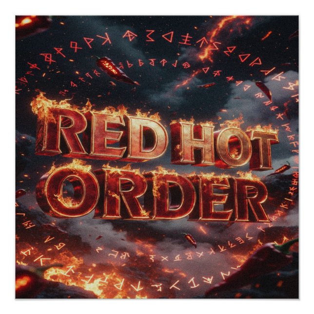Red Hot Order Poster (Front)