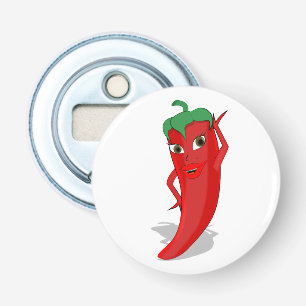 Red Hot Pepper Diva Bottle Opener