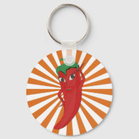 Red Hot Pepper Diva Faux Embroidery Print