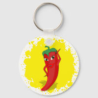 Red Hot Pepper Diva Paint Splatter