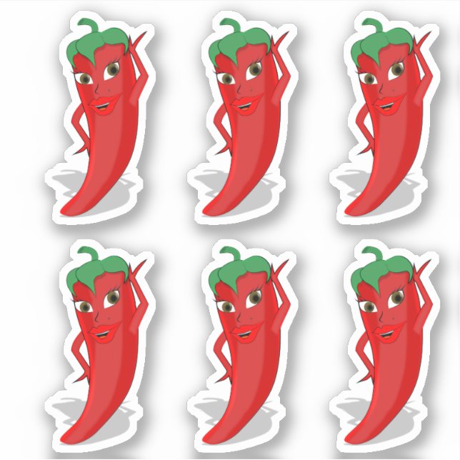 Red Hot Pepper Diva Prints (Front)