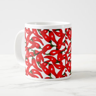 Red Hot Peppers Spicy Large Coffee Mug
