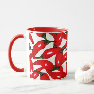Red Hot Peppers Spicy Mug