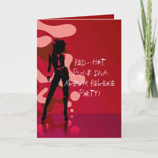 Red Hot Punk Diva I Invitation