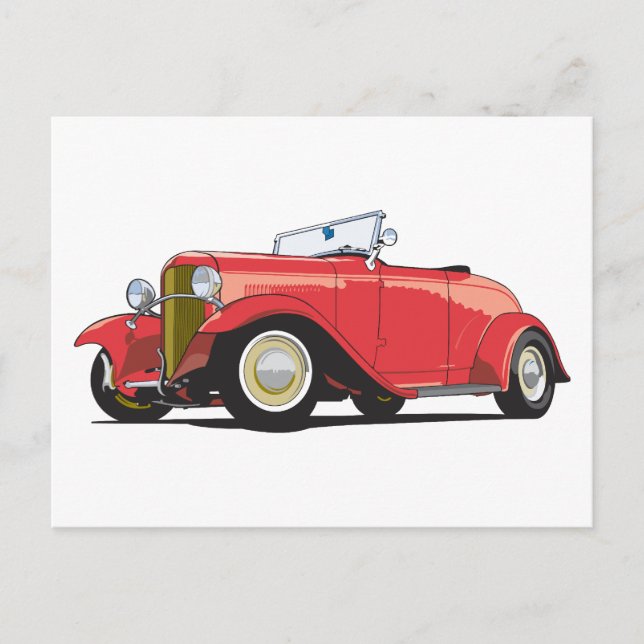 Red Hot Rod Postcard (Front)