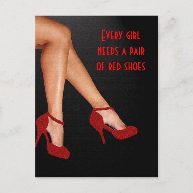 Red Hot Shoes Postcard (Front)