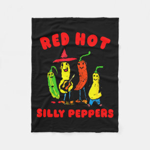Red Hot Silly Peppers, Funny Fleece Blanket