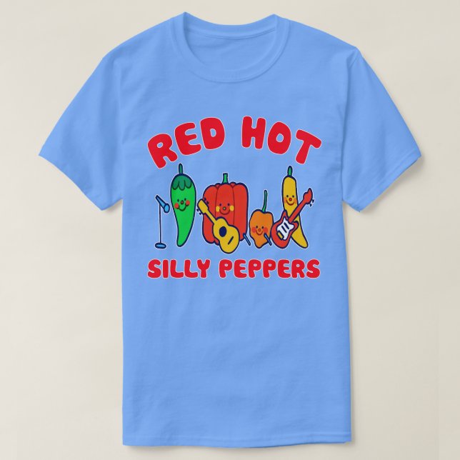 Red Hot Silly Peppers TShirt ltsp (Design Front)