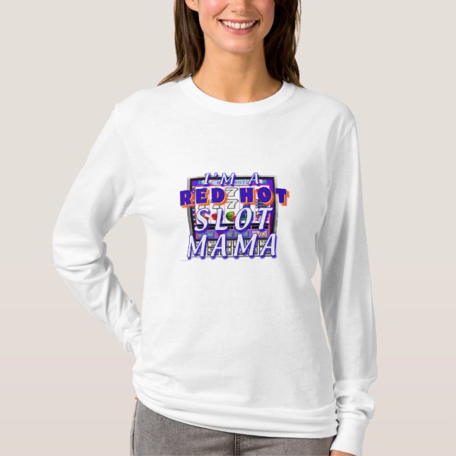Red Hot Slot Mama Ladies' T-Shirt (Front)
