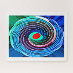 Red hot spot art jigsaw puzzle