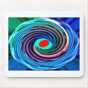 Red hot spot art mouse pad