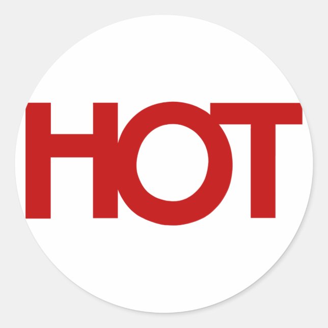 red HOT Sticker (Front)