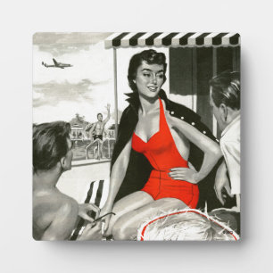 Red Hot Woman Plaque