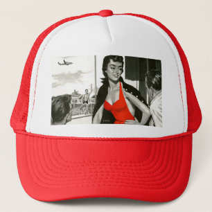 Red Hot Woman Trucker Hat