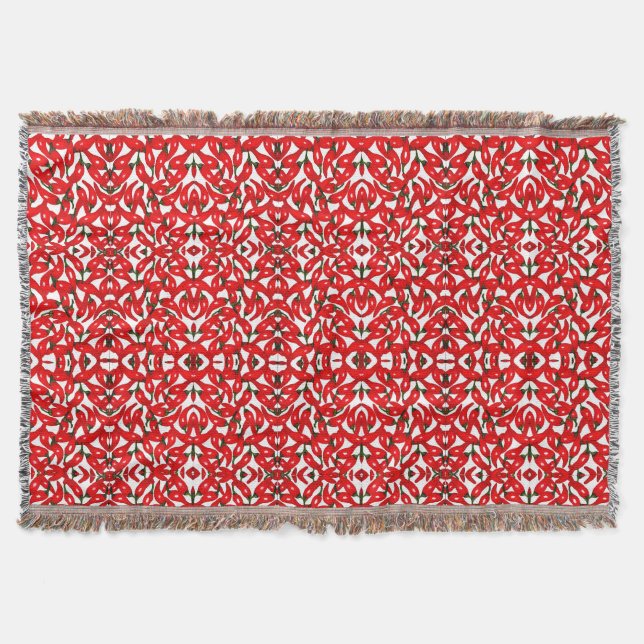 Red Hottt Chilli  Throw Blanket (Front)
