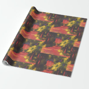 Red House in the Park by August Macke Wrapping Paper