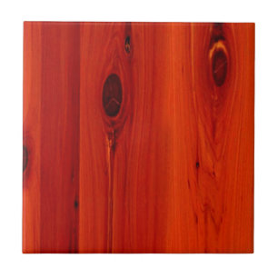 Red hue Cherry Wood grain Tile