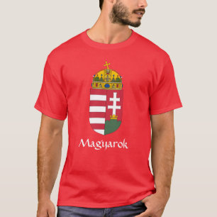 RED Hungary Coat of Arms Magyarok T-Shirt