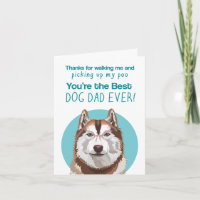 Red Husky Dog Dad father's day