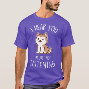 Red Husky Dog Not Listening T-Shirt