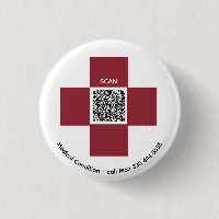 *~* Red ICE Medical Alert QR AP38 Cross 