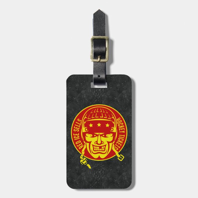 Red Ice Sells Hockey Tickets Luggage Tag (Front Vertical)