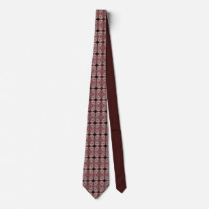 Red illusion tie