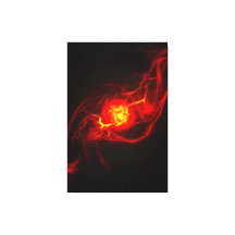 Red Imploding Supernova Stretched Canvas Print