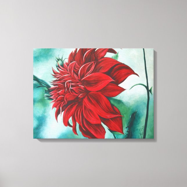 Red in Fury Canvas Print (Front)