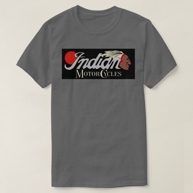 Red Indian Motor Cycles  T-Shirt (Design Front)