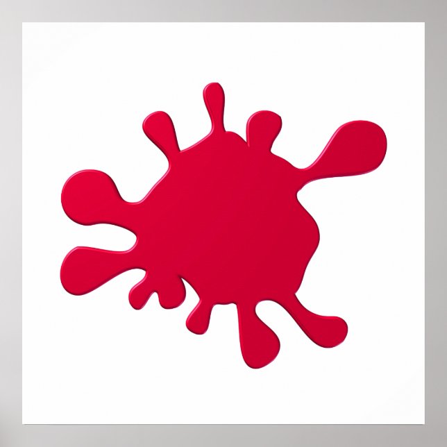 Red ink blot poster (Front)